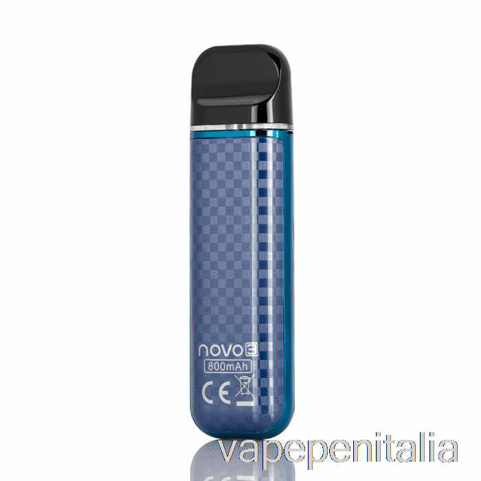 Vape In Italia Smok Novo 3 25w Pod System Blu In Fibra Di Carbonio